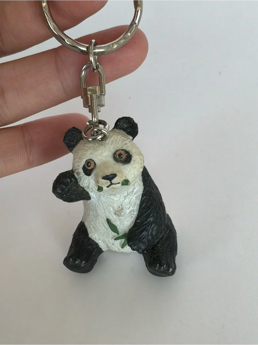Panda Keychain Pet Accessory in Black and White